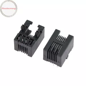 Hooudou 10 Chiếc RJ11 Điện Thoại Soet Cong Pin 95001 4P4C 6P6C 6P4C Nữ Ja Pcb Kết Nối Điện Thoại Soet VN