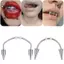KUZHEN 1 Thép Titan C Thanh Ma Cà Rồng Fangs Răng Môi Xuyên Punk Spiked Labret Tai Sụn Xuyên Bông Tai 2021 Xu Hướng Trang Sức HOT
