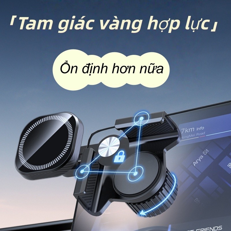 Giá Đỡ Điện Thoại Kẹp Góc Màn Hình – Tự Động Dựng Đứng, Nam Châm Mạnh, Phụ Kiện Ô Tô Tiện Lợi