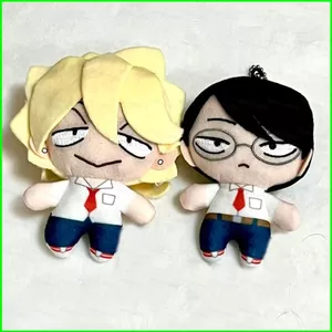 PS1 Doukyusei Hikaru Kusakabe Satoshi Sajou Plushie BL Manga Nhân Vật Sang Trọng Móc Khóa Túi Dễ Thương Charm SP1