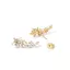 FANCIME "Vega Whisper" Bông tai hình ngôi sao lấp lánh Alpha Lyrae Sterling Silver Stud