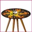 Khăn trải bàn tròn Halloween có cạnh đàn hồi Khăn trải bàn trang trí Halloween chống vết bẩn chống thấm nước cho shopidaevn