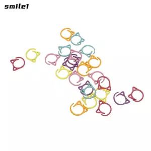 SMILE 24 Chiếc Móc Bút Đánh Dấu, Hợp Kim Kẽm Nhiều Màu Bút Đánh Dấu, Bộ Bút Đánh Dấu Kim Loại Đan Bút May