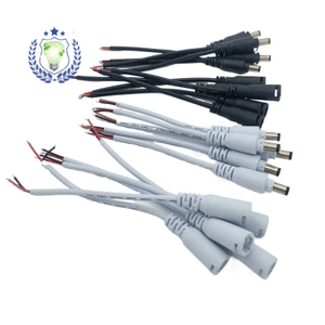 QSFH DC Đầu Nối Nguồn Nam Nữ Mông Cắm Dây Đèn LED Cáp 5.5 * 2.1 Đầu Nối Chống Nước DC Power Nữ Đầu