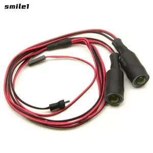 Đèn xe mô hình SMILE, Đèn pha xe RC tỷ lệ 1: 10 bằng nhựa 4.2v-6v, Đèn LED RC sửa đổi xe đồ chơi đa chức năng 10mm 17mm