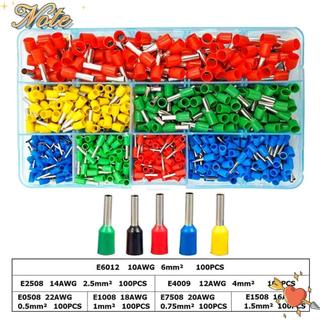 NOTE1 300 / 400 / 700 CÁI Thiết bị đầu cuối uốn Bộ kết hợp bền bỉ E4012 E2512 E1510 Máy hủy diệt cách nhiệt