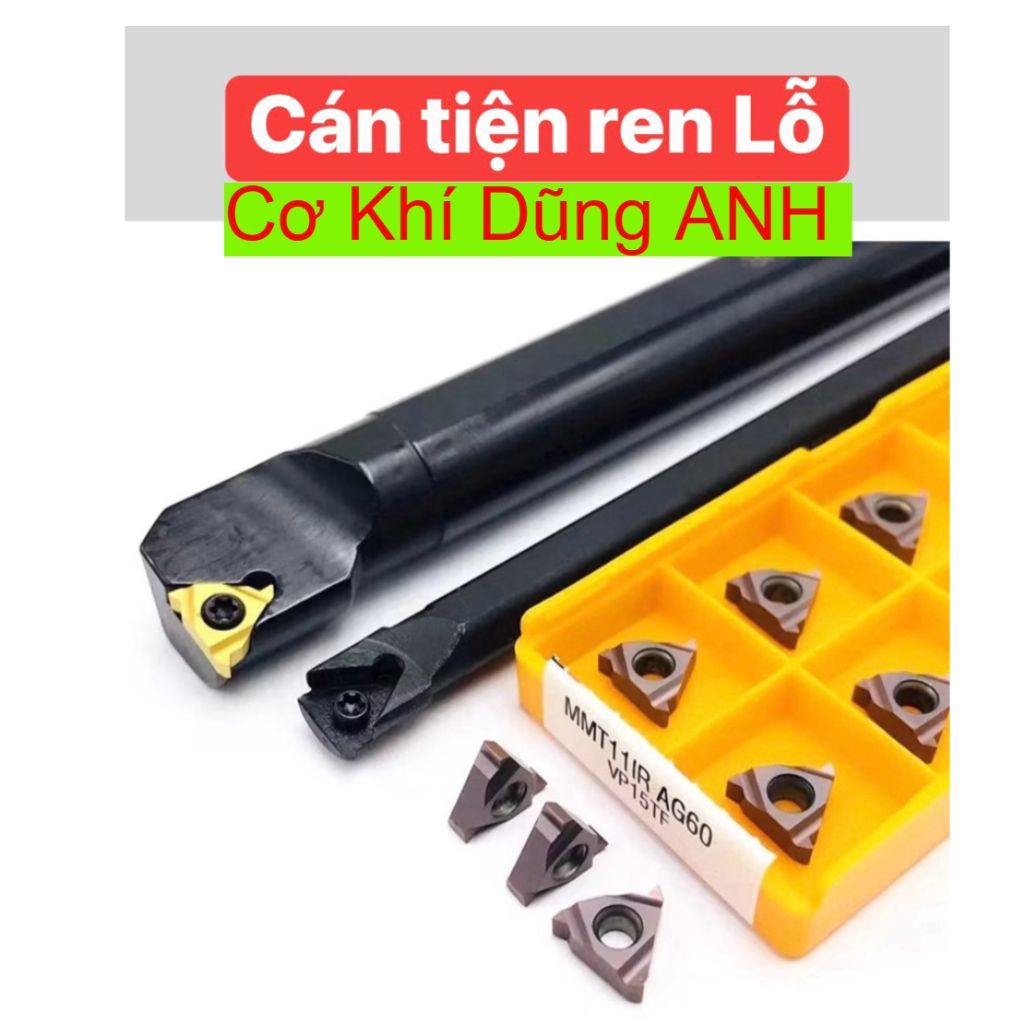 Cán dao tiện ren trong SNR10/12/13/16/20/25, Chíp tiện ren trong IR11, IR16 ,IR22