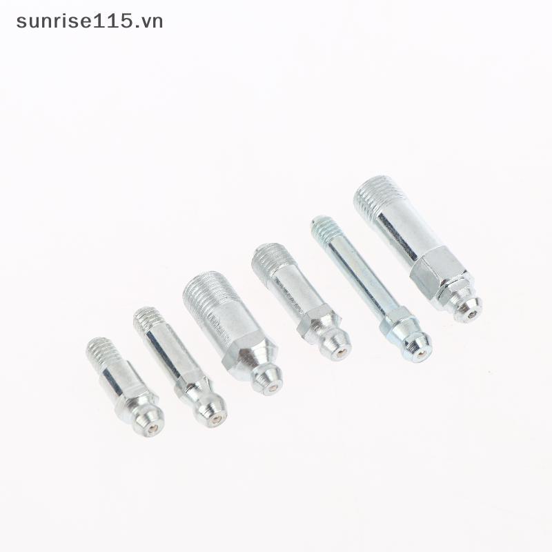 Núm Vú Mỡ SRVN 5 Cái Kéo Dài Zerk M6 M8 M10 Đầu Nối Đầu Mét Cho Cơ Bôi Trơn Nối Dài Chất Liệu Bền Độ Cao.