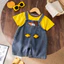 Quần áo sơ sinh VN, Bộ đồ bé gái, Áo thun động vật hoạt hình ngắn tay, Quần yếm Denim, Bộ đồ 2 mảnh, Quần áo thường ngày cho trẻ em, Hàng mới về