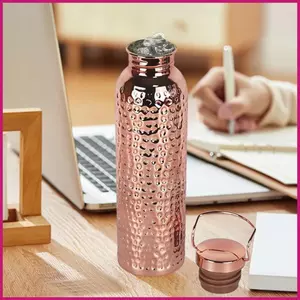 Bình Nước Đồng 800ml Bình Nước Di Động Cách Nhiệt Bằng Đồng Nguyên Chất Để Uống Cho Cắm Trại Đi Bộ Đường Dài shopidaevn
