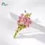 Springevenstar Hợp Thời Trang Màu Hồng Men Hoa Hồng Thổ Cẩm Hoa Bó Hoa Chân Phụ Kiện Thời Trang Cho Nữ Springevenstar