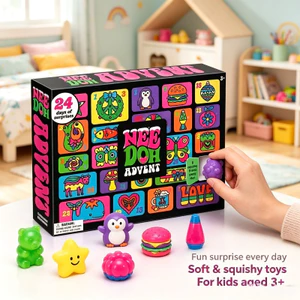 Hộp mù mực Mini mềm không độc hại, Đồ chơi giảm căng thẳng hình động vật Burger Penguin đa dạng