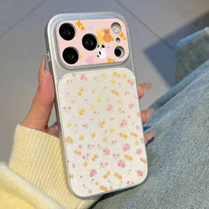 Ốp lưng iPhone Mạ họa tiết da họa tiết hoa nhiều màu sắc iPhone 17 16 15 14 13 12 11 Pro Max Plus Max