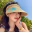 Ngôi Sao Mũ Rơm Mùa Hè Bờ Biển Ngày Lễ Phong Cách Mũ Rơm Nữ Vành Lớn Che Nắng Chống Nắng Băng Đô Chống Nắng Mũ Chống Nắng