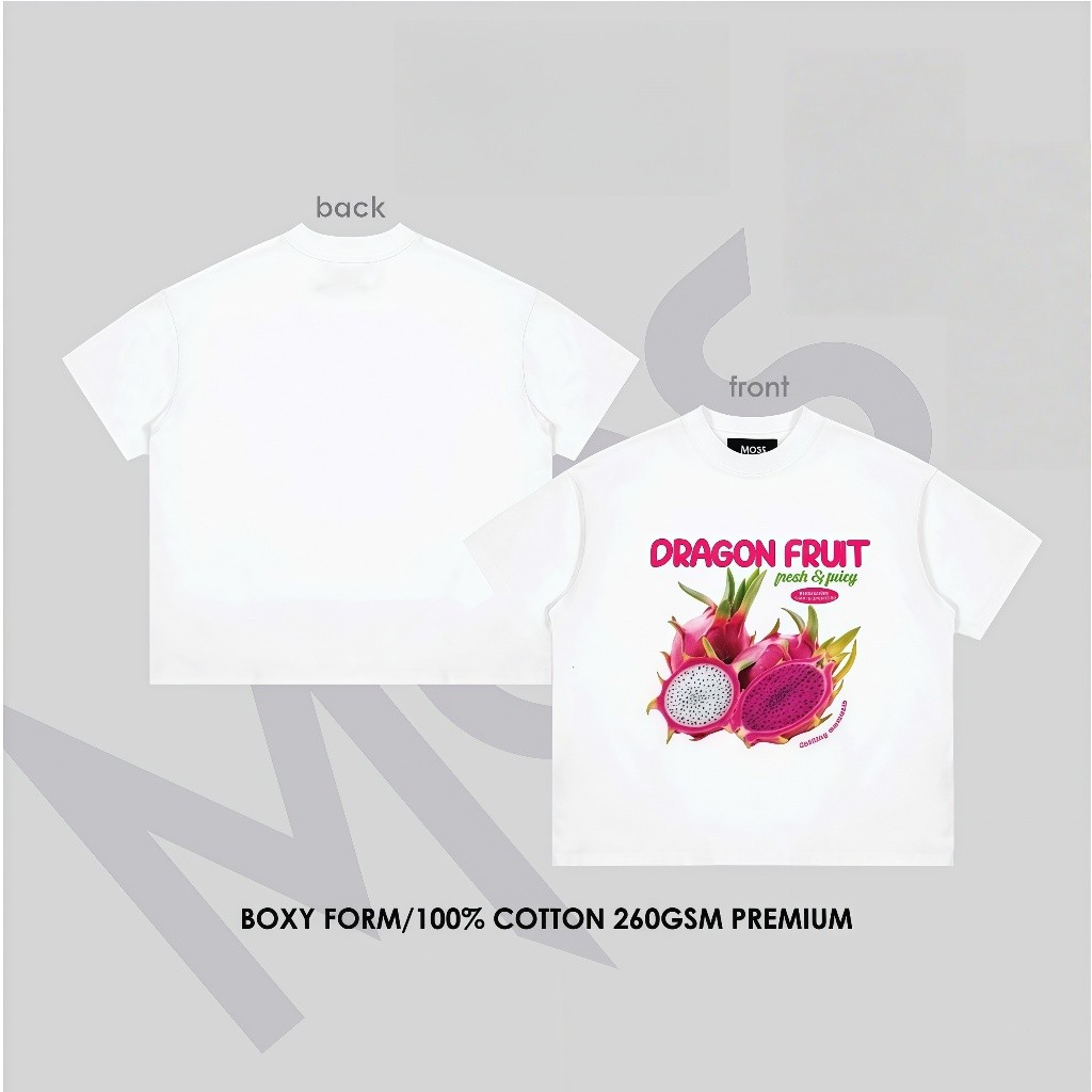 （Giao hàng 24h）Angela "BST FRESH & JUICY" ÁO THUN BOXY TRÁI CÂY MÙA HÈ - ÁO THUN BOXY ĐI BIỂN - COTTON 100% 220GSM