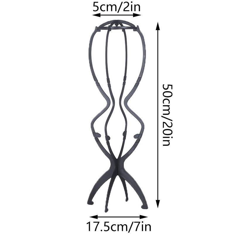 ZTHOME Giá Đỡ Tóc Giả Có Thể Gập Lại 20 Inch, Dụng Cụ Du Lịch, Màn Hình Nữ Tóc Giả Dài