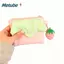 Ví đựng tiền xu METUBE, Túi đựng mỹ phẩm Mini dâu chấm bi, Thiết kế dây kéo đa chức năng Hộp đựng thẻ di động Lưu trữ phụ kiện nhỏ