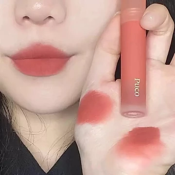 Bụi môi mousse PUCO, lì mờ nhung mịn, son bóng làm trắng da, bụi môi Giáng sinh, son môi nội địa mùa thu đông.