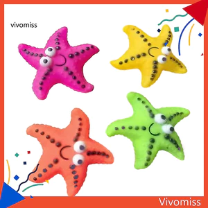 Bóng nhai chó Tpr hình sao biển với đồ chơi thú cưng chống cắn cho chó nhỏ Kết cấu mọc răng Loại bỏ răng Đồ chơi chơi chơi an toàn bền bỉ Đồ chơi cho chó chấm lớn