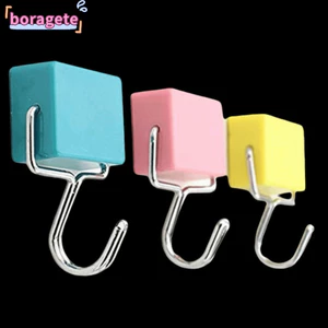 Móc từ tính BORAGETE, Móc nam châm tủ lạnh đa chức năng từ tính siêu mạnh, Móc treo tường có thể xoay được Trang trí nội thất
