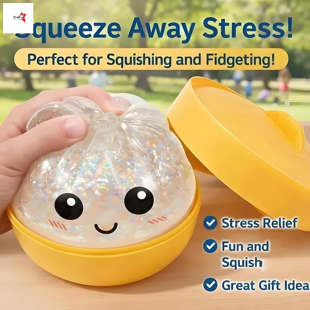 Đồ chơi giảm căng thẳng hình dạng Bun mô phỏng dễ thương - Pinch mềm không dính vui nhộn cho sự nhàm chán