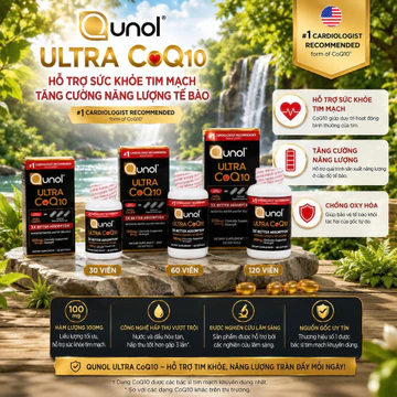 CAM KẾT CHÍNH HÃNG CỦA MỸ Viên uống Qunol Ultra Coq10 100mg 30 viên 60 viên 120 viên
