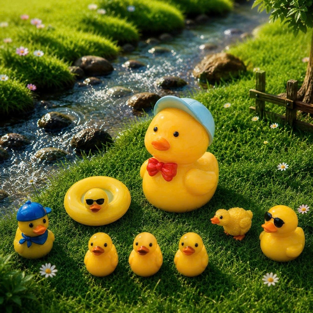 [ĐỘC QUYỀN] Set Charm Gia Đình Phao Vịt🐥🌼💛- Bộ 8 Charm Phao Vịt gắn dép siêu hot trend hè 2026 dễ thương hết nấc