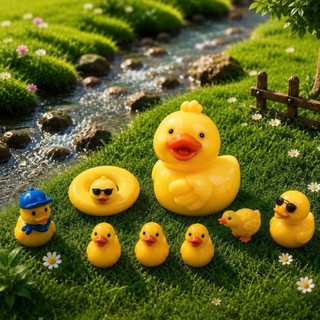 [ĐỘC QUYỀN] Set Charm Gia Đình Phao Vịt🐥🌼💛- Bộ 8 Charm Phao Vịt gắn dép siêu hot trend hè 2026 dễ thương hết nấc