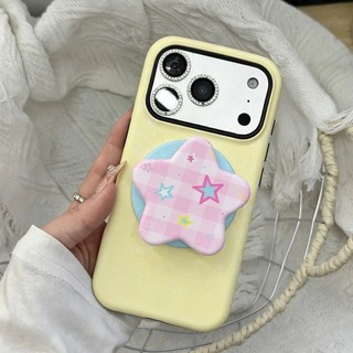 Họa tiết ngôi sao kẻ sọc với vỏ bảo vệ chân đế ngôi sao cho iPhone 11 12promax 13pro15pro 15promax 14 14promax 14pro 16 pro max 16 plus 17promax ốp lưng hai trong một