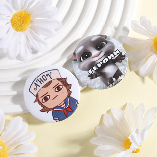 Anime Nhân Vật Mèo Và Chó Con Chủ Đề Dễ Thương Tinplate Chân Sáng Tạo Thời Trang Ba Lô Quần Áo Phụ Kiện Quà Tặng Cho Bạn Bè