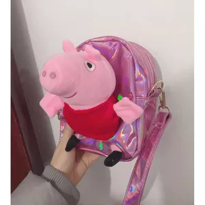 Trẻ Em Hoạt Hình Dễ Thương Peppa Pig Một Túi Đeo Vai Cô Gái Trang Học Sinh Búp Bê Đeo Ngang Túi Cho Mẫu Giáo Kid