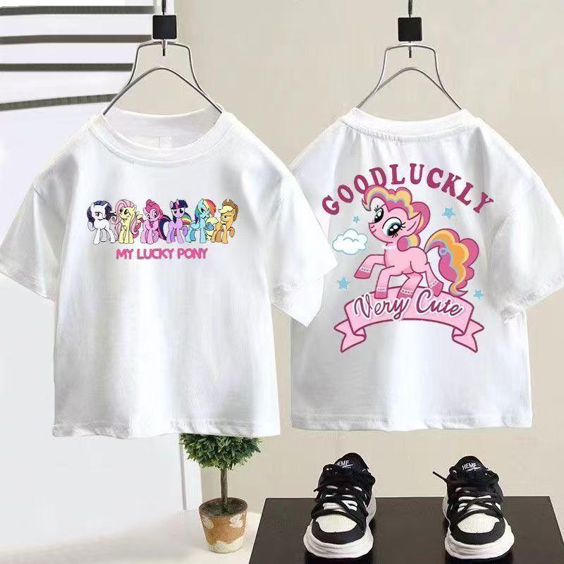 [Giảm giá 50%] My Little Pony Girl (80-140) Áo thun ngắn tay thời trang mặc ngoài thời trang phong cách mới mùa hè