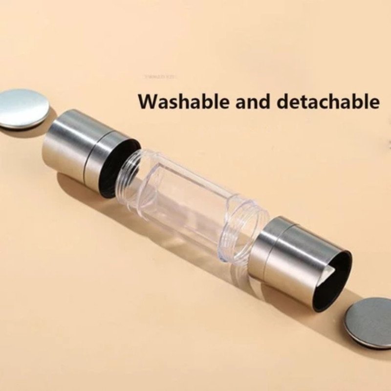cối xay tiêu muối 2 đầu xay tay inox lưỡi ceramic hũ gia vị nhà bếp tiện dụng dễ vệ sinh