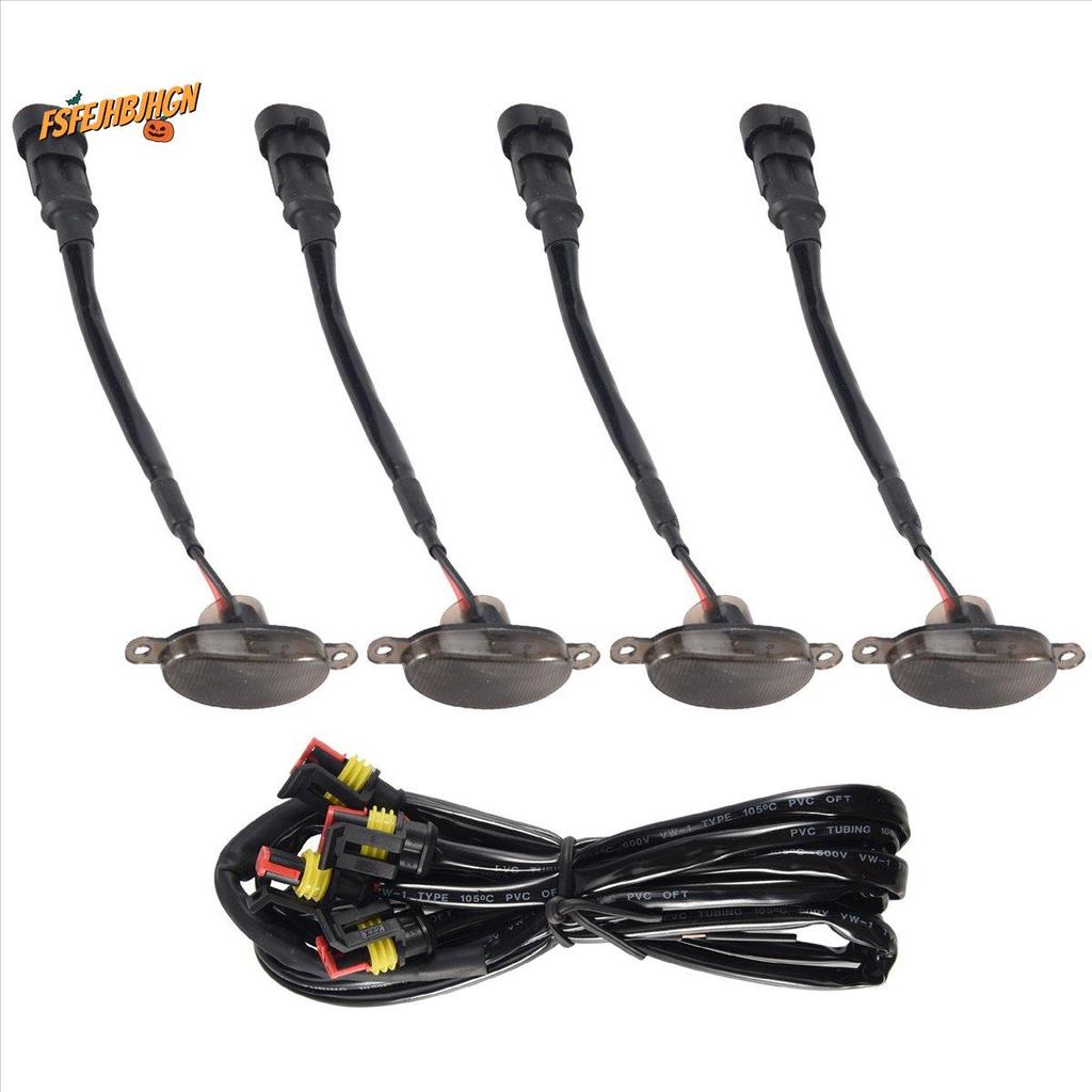 Đèn chạy bộ lưới tản nhiệt phía trước LED màu hổ phách phong cách 4X cho 2009-2018