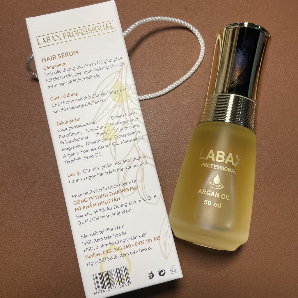 Tinh dầu dưỡng tóc hư tổn Argan oil Labax 60ml [ MK ]