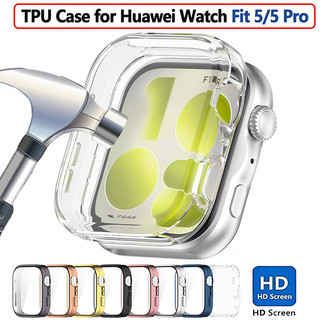 Bảo Vệ Màn Hình Cho Huawei Watch Fit 5 Pro Phụ Kiện TPU Mềm Vỏ Bảo Vệ Chống Va Chạm Ốp Lưng Cho Huawei Fit 5 4 3