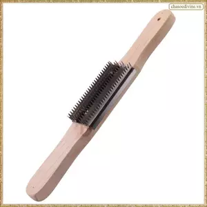 Mồi bánh xe đánh bóng 15 inch để làm sạch hợp chất, loại bỏ các hợp chất và kim loại, Tay cầm bằng gỗ đánh bóng bằng thép rake