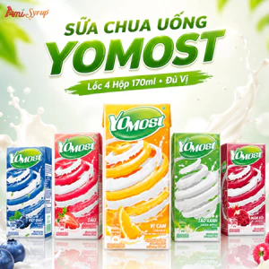 Sữa Chua Uống YOMOST Lốc 4 Hộp 170ml Đủ Vị Thơm Ngon Bổ Dưỡng Cho Bé