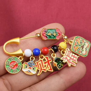 Lễ Hội Thuyền Rồng Nhiều Màu Bóng Thổ Cẩm Phong Cách Trung Hoa Bé Bấm Sốc Pin Hòa Bình Phước Lành Zongzi Đồ Trang Trí Duanyang Sản Phẩm Nhỏ U6LM