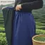 {AKIN} Tạp dề nửa thân bằng vải lanh dành cho nữ 1 mảnh chống bẩn thoáng khí cho lá trà Piing và tại nhà DIY ks {a}