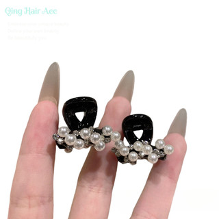 Kẹp tóc ngọc trai mini Hàn Quốc cho nữ, ngọt ngào, giữ tóc gãy, kiểu cá mập