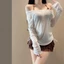 SAMO 3 Bộ Đồ Bơi Riêng Biệt, Bộ Bikini 3in1 Nhìn Xuyên Qua Cho Nữ, Thời Trang Ngọt Ngào Có Nắp smock Bộ Đồ Tắm Mùa Hè Gợi Cảm