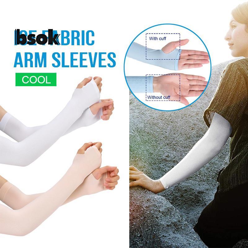 Trailblazer Ice Silk UV Bảo Vệ Cánh Tay Tay Nam Nữ Ngón Tay Mùa Hè Đi Xe Đạp Bao Mới