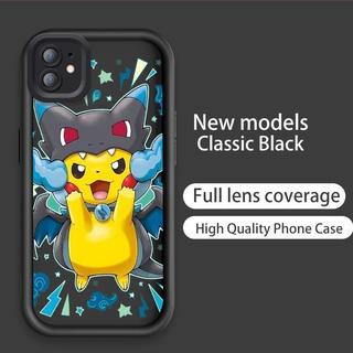 Ốp Lưng Cho iPhone 11 12 13 Pro Max Hoạt Hình Silicon Cầm Tay Mềm TPU Pikachu Bulbasaur Pokémon Angel Eye Vỏ Điện Thoại Chống Sốc