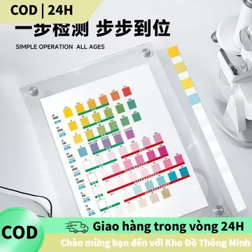 [COD] Bộ kit test nước bể cá 9 trong 1, 50 que thử, tiện lợi cho việc kiểm tra định kỳ, dễ thao tác.