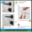 2 Khóa đòn bẩy cửa chống trẻ em Khóa cửa chống em bé cho trẻ em Khóa tay nắm cửa băng hai mặt an toàn Ngăn chặn trẻ mới biết đi