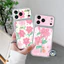 Ốp Da PU Lily Màu Hồng Dễ Thương Cho Vivo Y600 Y500 Y500i Y400 Y300 Y300i Y300T Y200 Y200i Y200T GT Y100 Y100i Pro Plus 5G 4G Ốp Điện Thoại Sang Trọng Vintage Hoa Lãng Mạn Vỏ Mềm