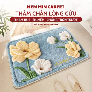 Thảm Chân Lông Cừu 40x60,Thảm Chống Trơn Trượt Hot Hit, Êm Mềm Với Thiết Kế Họa Tiết Cực Bắt Mắt - MemminCarpet- TH131