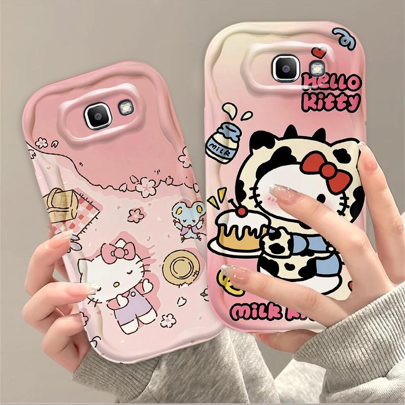 Thích Hợp Cho Samsung J7 Prime ON7 2016 Bảo Vệ 3D TPU Mềm Hoạt Hình Kitty Nữ Vỏ Điện Thoại Chống Sốc