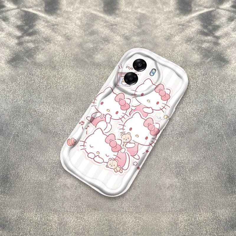Thích hợp cho OPPO A5X A6 Pro A6X 4G 5G 3D Thẩm Mỹ Mềm TPU Kitty Cat Vỏ Điện Thoại Chống Sốc